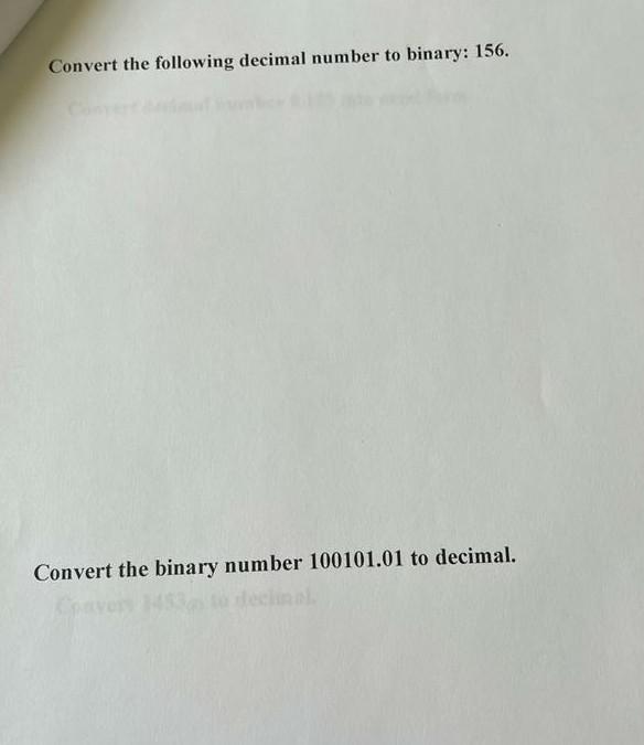convert the following decimal number into binary number 250
