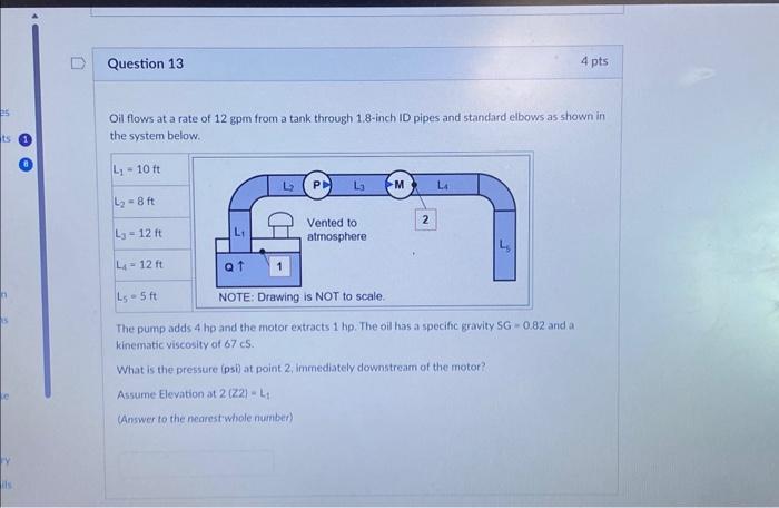 solved-oil-flows-at-a-rate-of-12gpm-from-a-tank-through-1-8-chegg