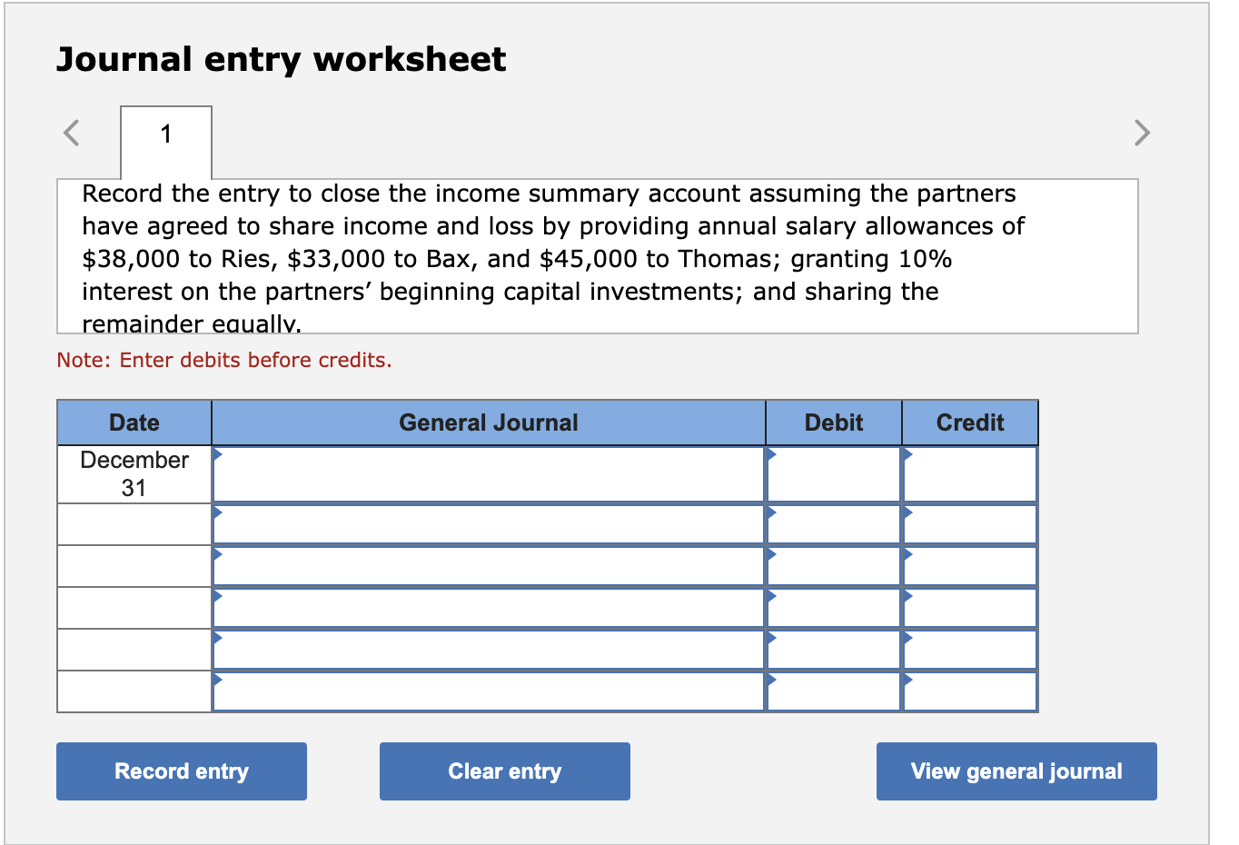 Solved Ries, Bax, and Thomas invested $40,000, ﻿$56,000, | Chegg.com