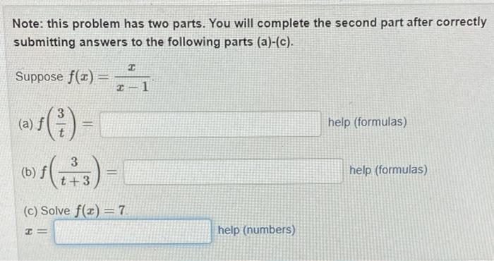 Solved Note: this problem has two parts. You will complete | Chegg.com