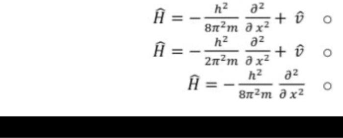 Solved What Is The Hamiltonian In A Box It Is Width 2a Chegg Com