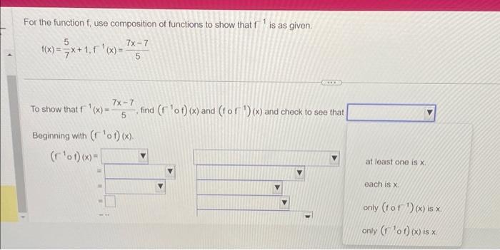 Solved For the function f, use composition of functions to | Chegg.com