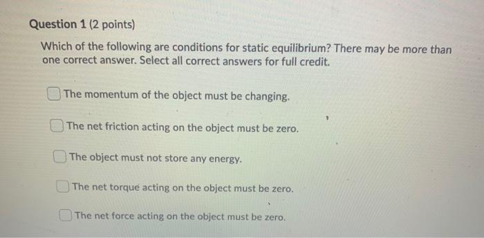 solved-if-the-net-force-acting-on-an-object-is-zero-the-net-chegg