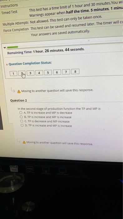 Solved Instructions Timed Test This test has a time limit of | Chegg.com