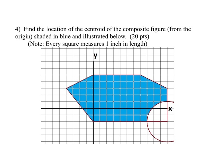 Solved 4) Find The Location Of The Centroid Of The Composite 