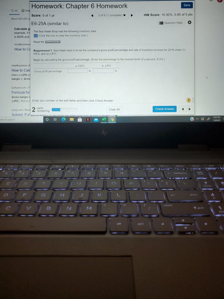Solved Homework: Chapter 6 Homework Save Q All Score: 0 of 1 | Chegg.com
