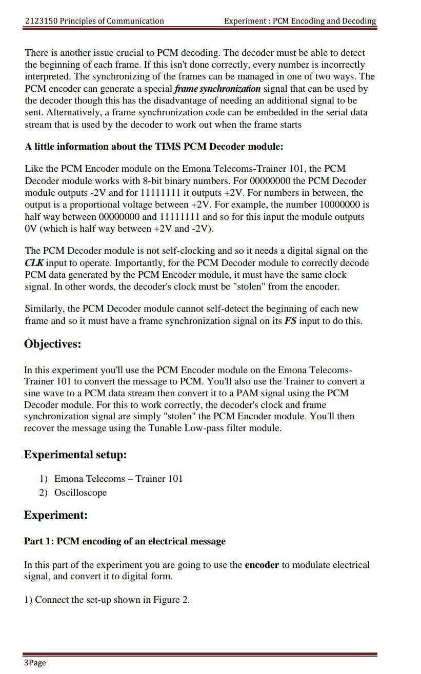 Solved Read the report and write the following: Objectives, | Chegg.com