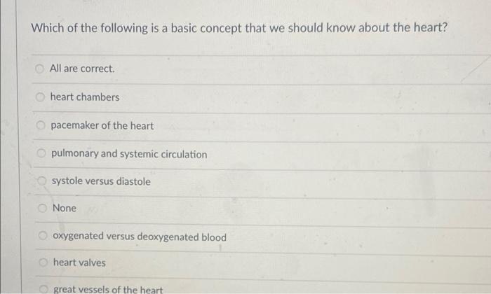 Solved Which of the following is a basic concept that we | Chegg.com