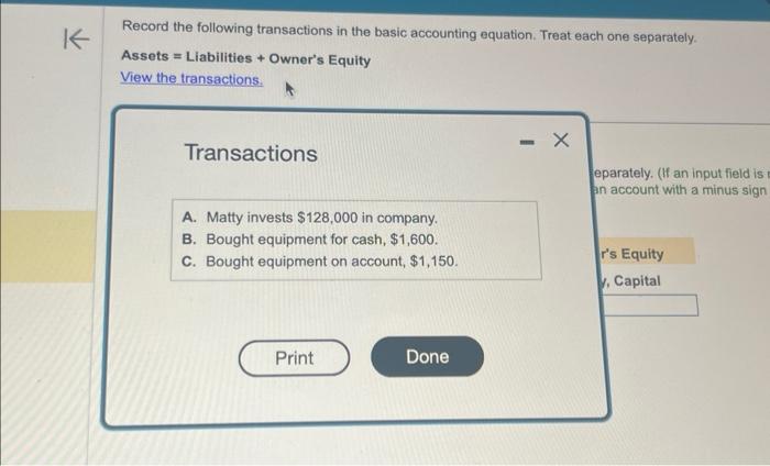 Solved Record the following transactions in the basic | Chegg.com