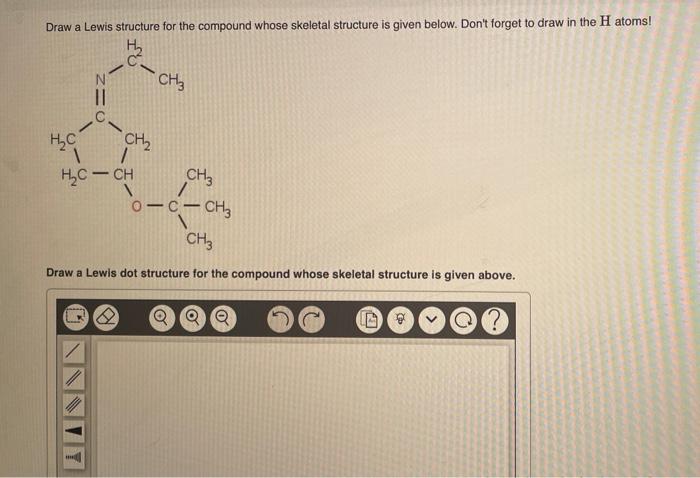 Solved Draw a Lewis structure for the compound whose | Chegg.com