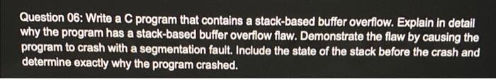 Solved Question 06: Write a C program that contains a | Chegg.com