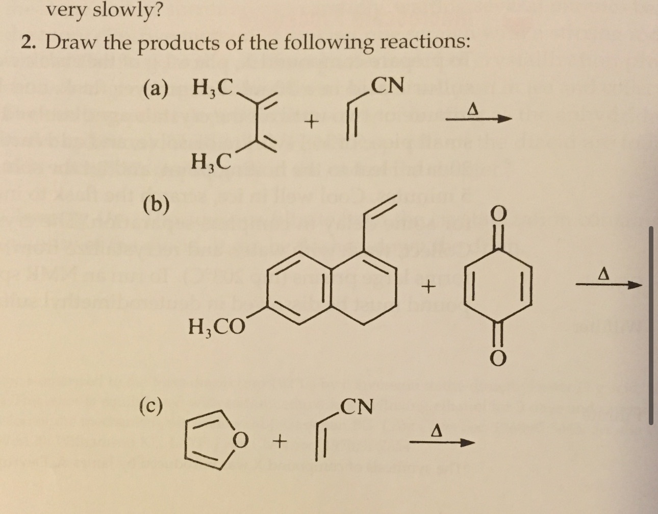 Draw the products of the following reactions: very | Chegg.com