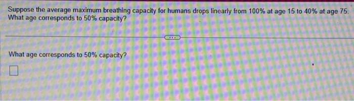 Solved Suppose the average maximum breathing capacity for | Chegg.com