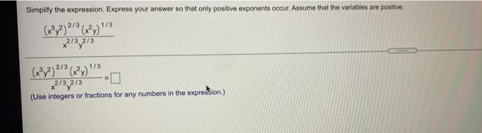 Solved Simplify the expression. Express your answer so that | Chegg.com