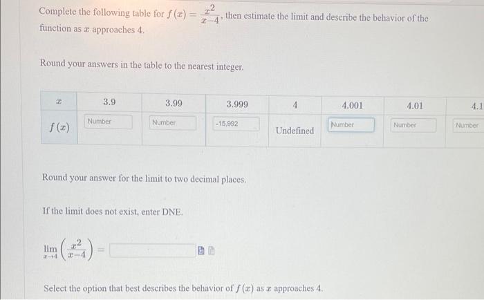 solved-complete-the-following-table-for-f-x-frac-x