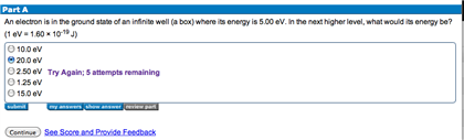 Solved An electron is in the ground state of an infinite | Chegg.com