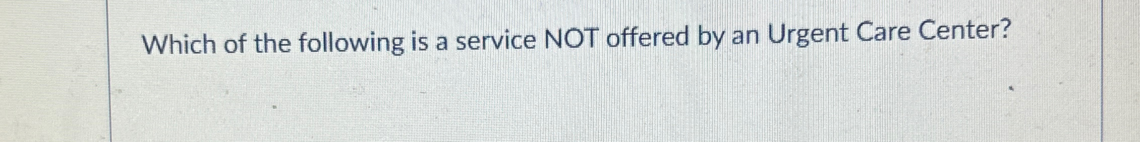 Solved Which of the following is a service NOT offered by an | Chegg.com