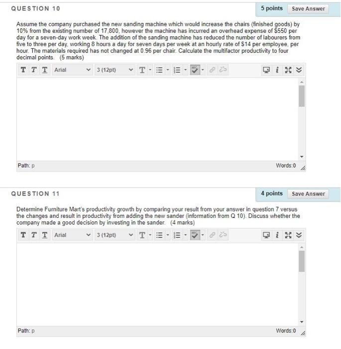 Solved QUESTION 10 5 points Save Answer Assume the company | Chegg.com