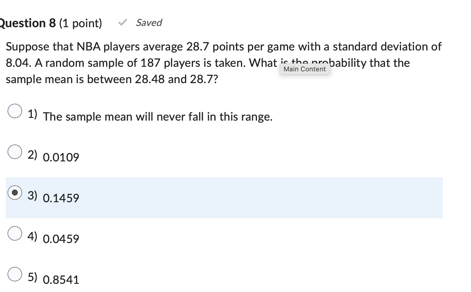 Solved Question 8 (1 ﻿point)Suppose that NBA players average | Chegg.com