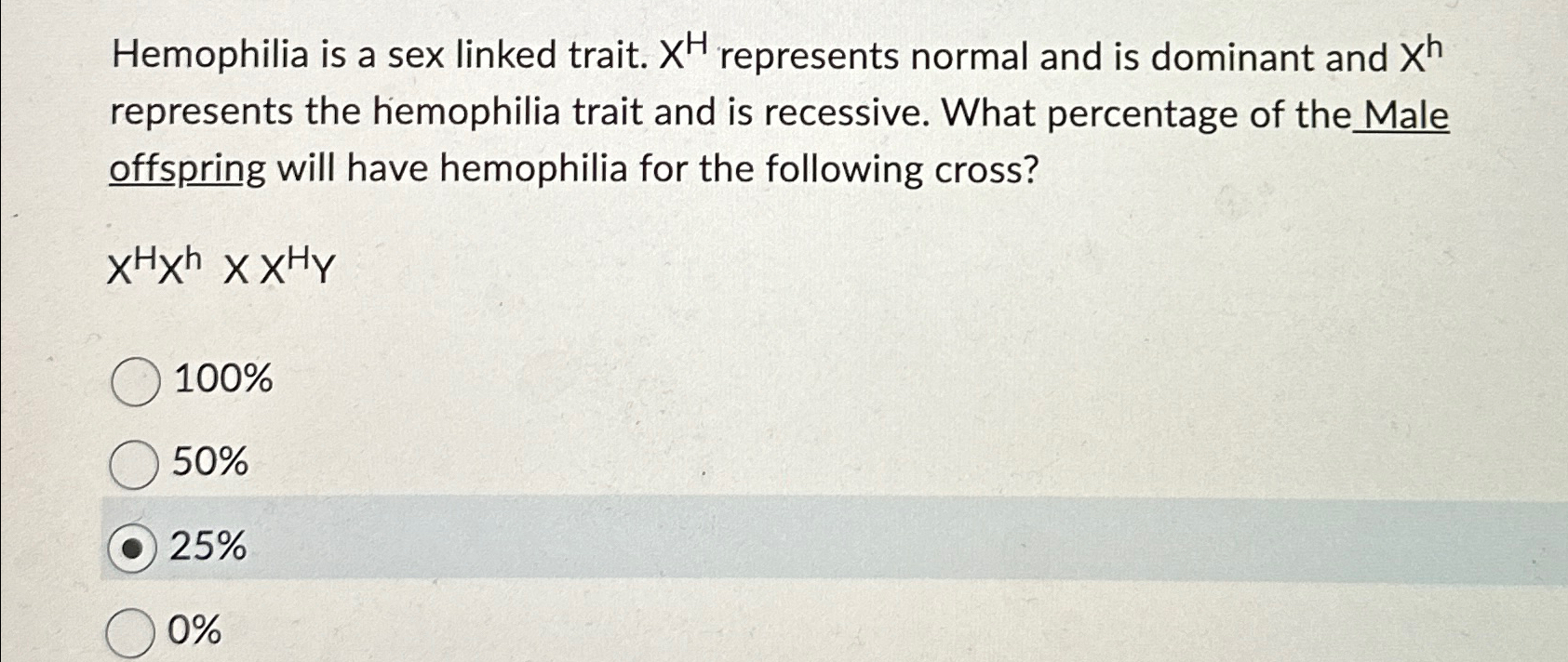 Solved Hemophilia Is A Sex Linked Trait Xh ﻿represents 6482