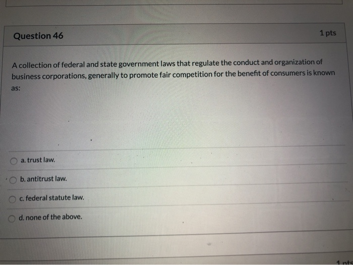 Solved Question 42 1p Which of the following is usually the