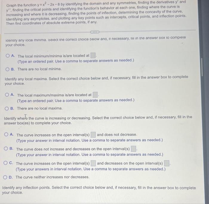 solved-graph-the-function-y-x2-2x-8-by-identifying-the-chegg