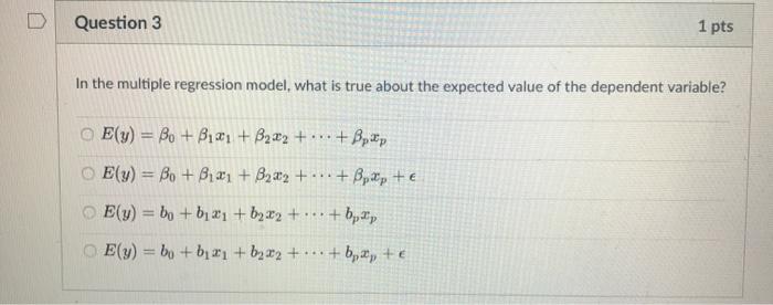 Solved Question 1 1 pts What is the difference between a | Chegg.com