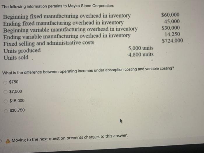 Solved The Following Information Pertains To Mayka Stone Chegg