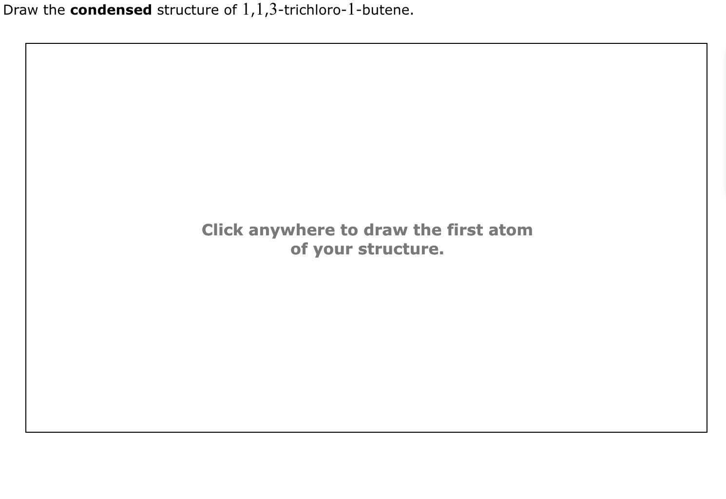 draw the condensed structure of 1 2 3 butanetriol