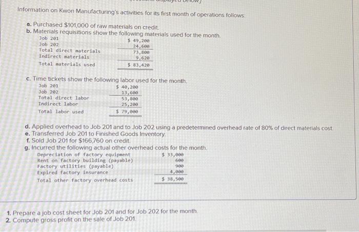 solved-1-prepare-a-job-cost-sheet-for-job-201-and-for-job-chegg