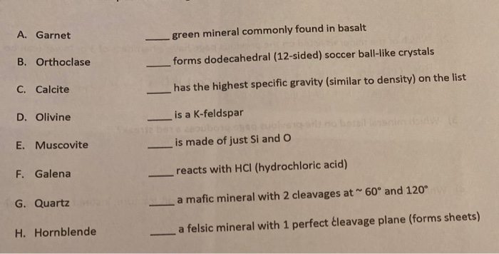 garnet specific gravity