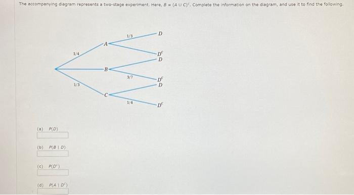 Solved The accompanying diagram represents a two-stage | Chegg.com