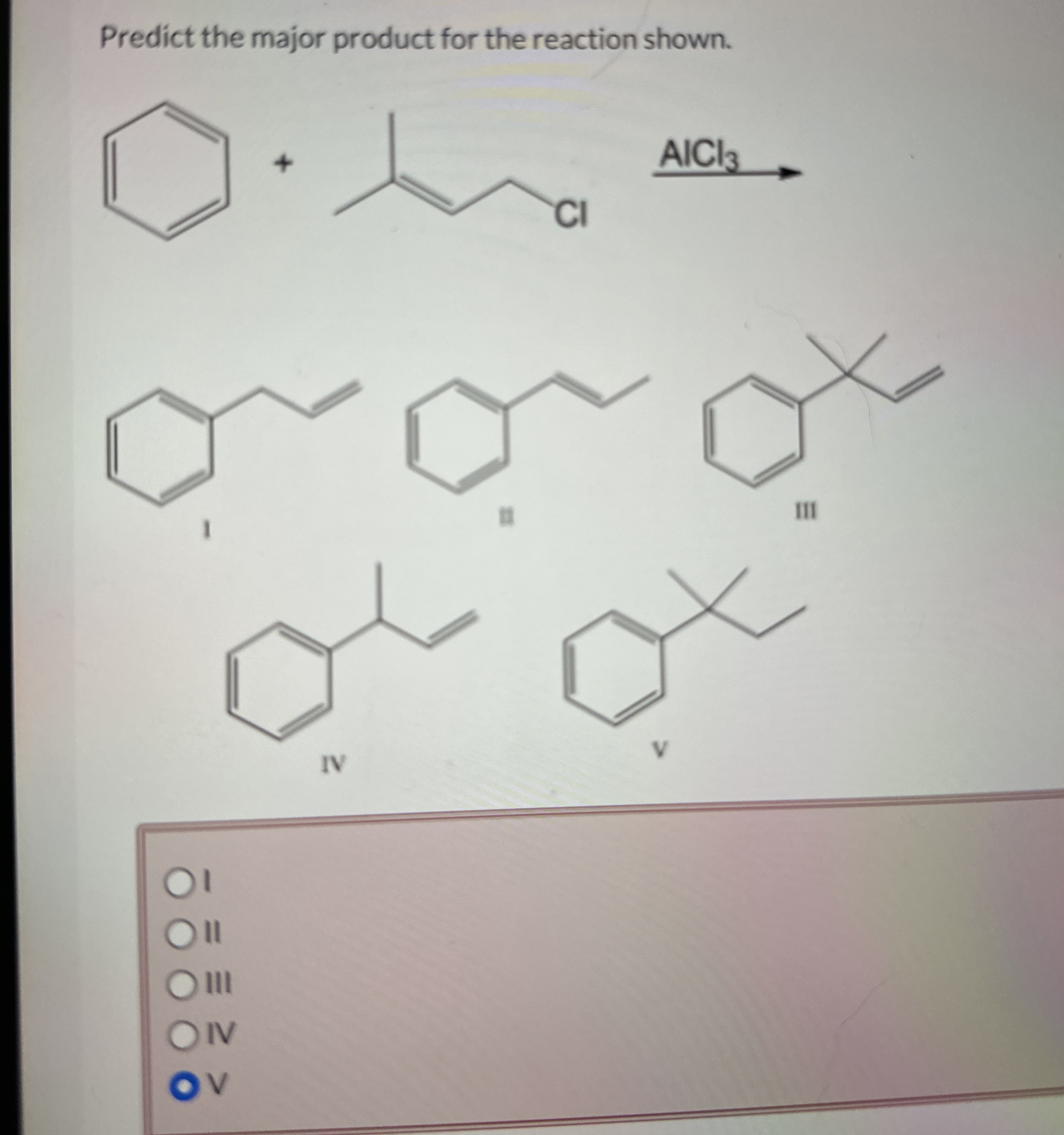 Solved Predict the major product for the reaction shown.I | Chegg.com