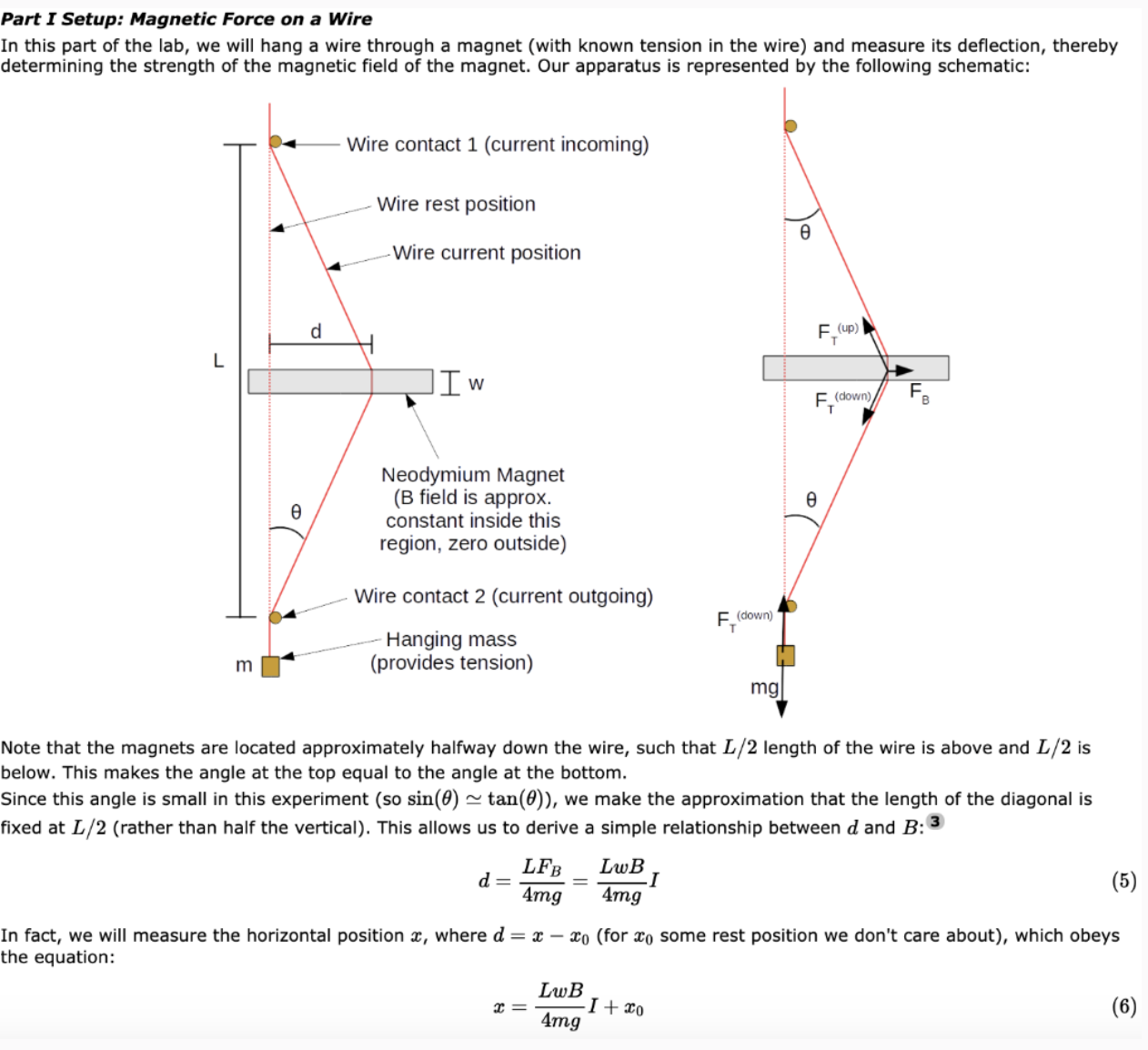 Solved a) What direction is the wire deflected (when | Chegg.com