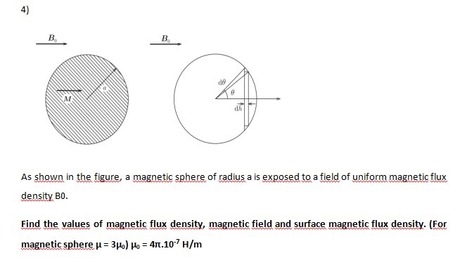 Solved 4) B. B B. B De M As Shown In The Figure, A Magnetic | Chegg.com