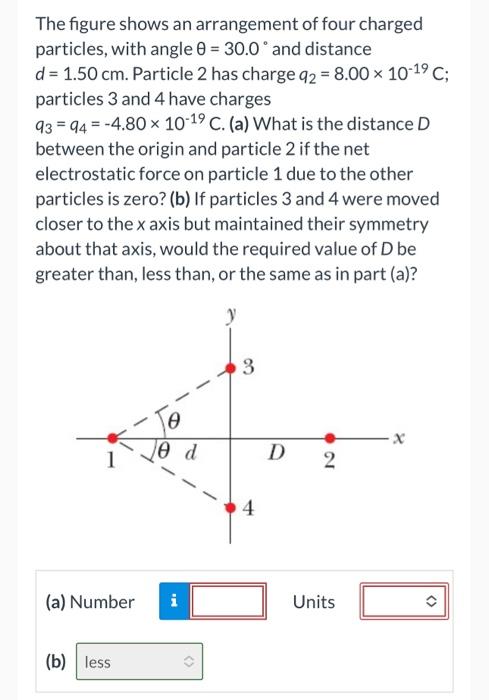 Solved The Figure Shows An Arrangement Of Four Charged | Chegg.com