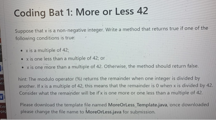 Solved This Is Java Please Do Not Edit The Main Program Chegg Com