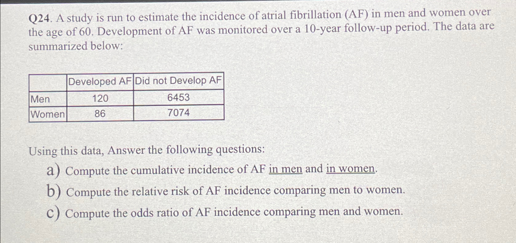 Solved please answer ALL 3 ﻿PARTS and SHOW ALL WORK!!! | Chegg.com