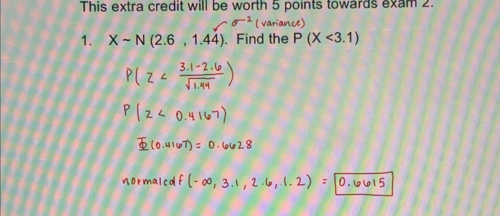 Solved This extra credit will be worth 5 ﻿points towards | Chegg.com