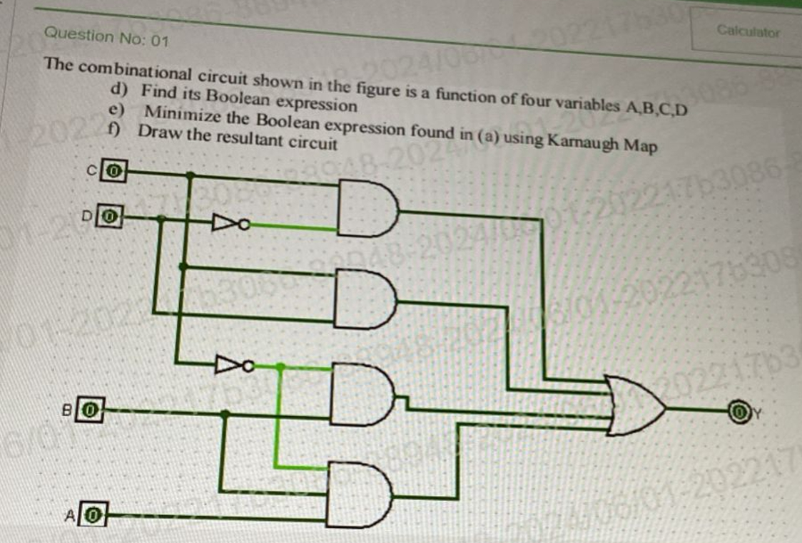 Solved The Combinational Circuit Shown In The Figure Is A | Chegg.com