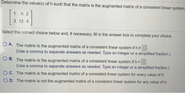 Solved Determine if the given system is consistent. Do not | Chegg.com
