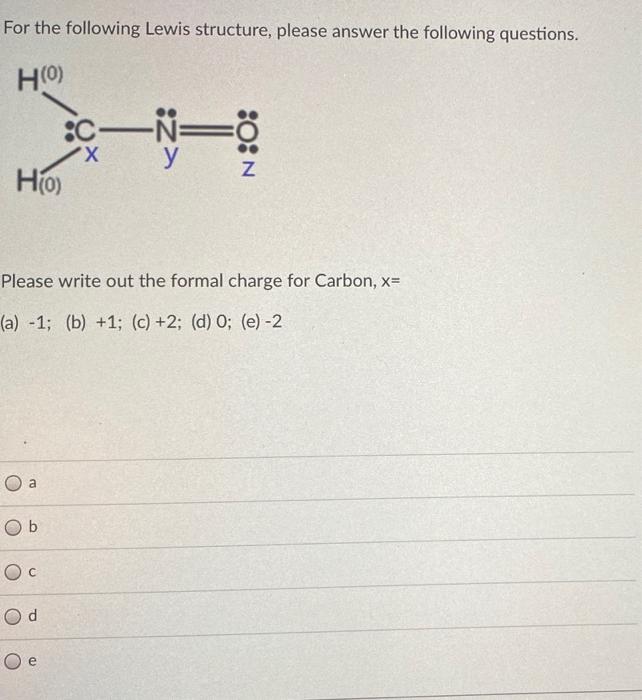 Solved Based on the Lewis structure presented below, which | Chegg.com