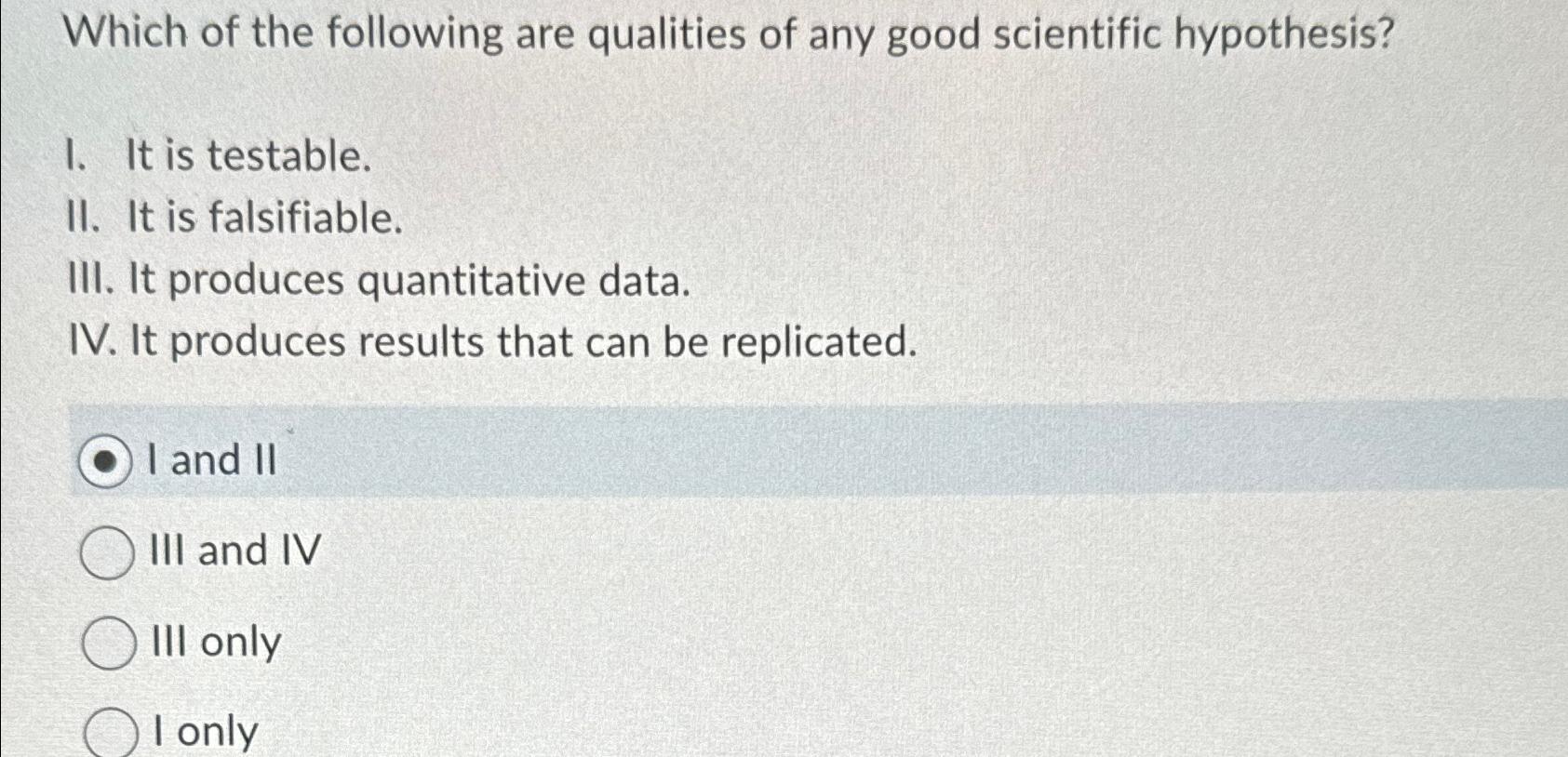 Solved Which of the following are qualities of any good | Chegg.com
