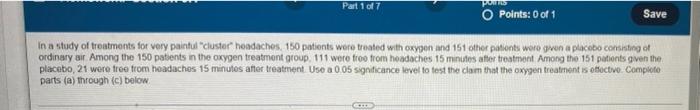 Solved Please answer all 7 parts for each question 1. test | Chegg.com