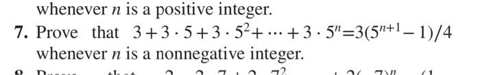 Solved whenever n is a positive integer. 7. Prove that | Chegg.com