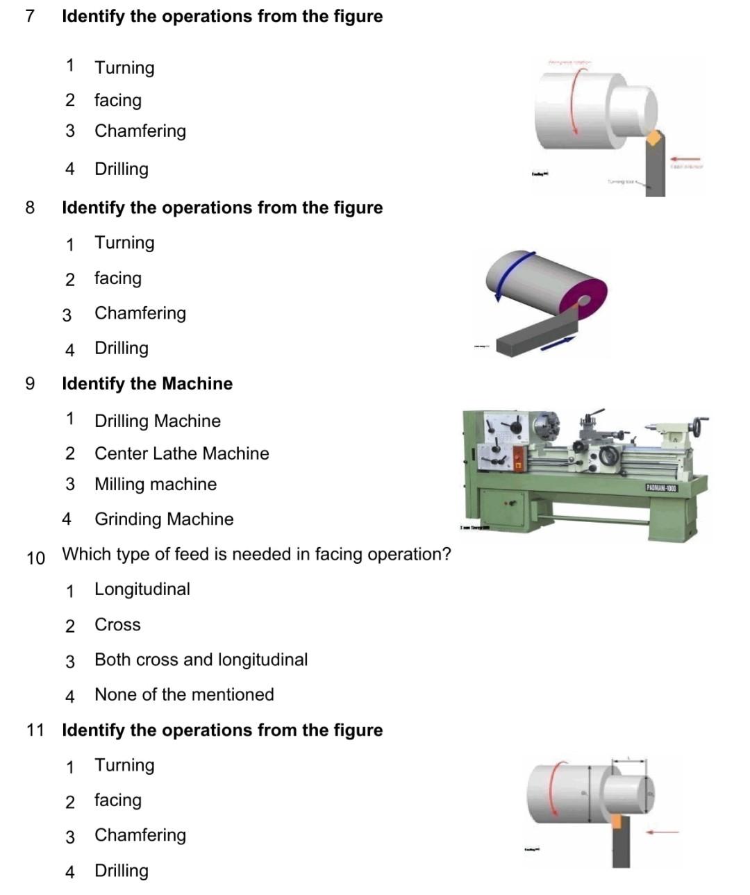 Solved 7 Identify the operations from the figure 1 Turning 2 | Chegg.com