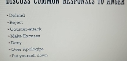 Solved -DefendRejectCounter-attackMake ExcusesDenyOver | Chegg.com
