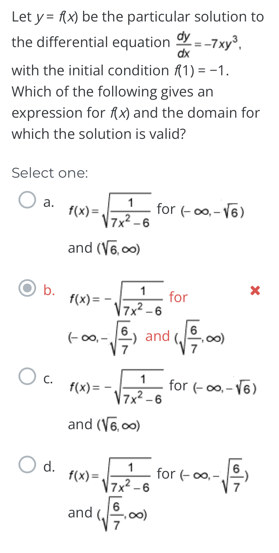 Solved Let Y F X ﻿be The Particular Solution Tothe