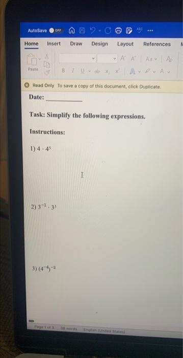 Solved Task: Simplify The Following Expressions. | Chegg.com