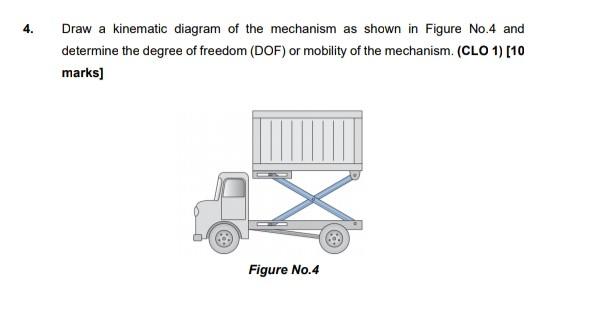 Solved Draw a kinematic diagram of the mechanism as shown in | Chegg.com